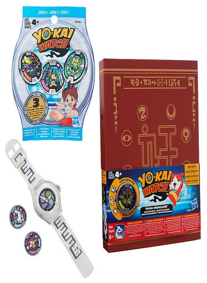 Yo-kai Watch Bundle INCLUDES Yo-kai Season 1 Watch, Yo-kai Medallium Collection Book - Image 1